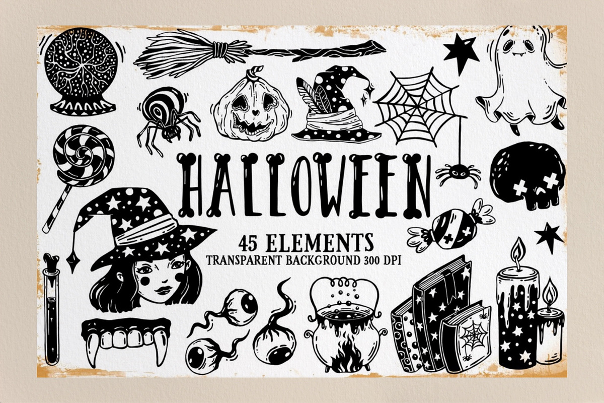 Halloween bundle, a Graphic by heyXeni (Photo 3 of 5)