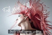 Fashionable Duo Font & Illustr., a Script Font by Designwork (Thumbnail 4 of 20)