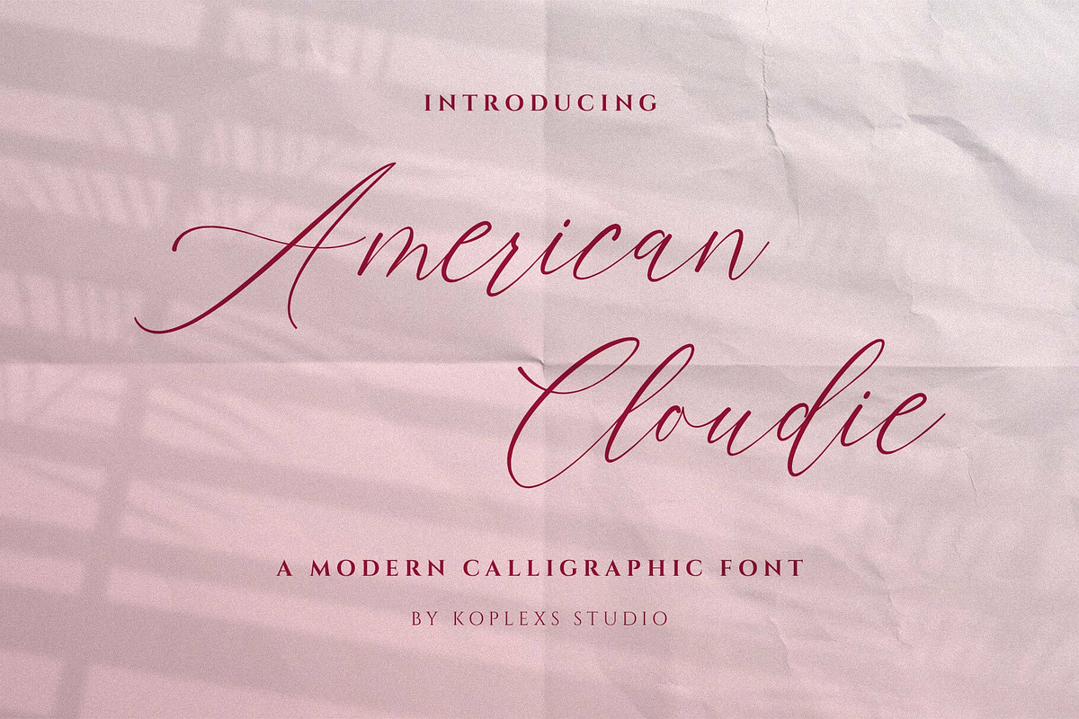American Cloudie Font, a Script Font by Koplexs Studio (Photo 1 of 10)