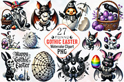Funny Gothic Easter clipart, an Illustration by RobertsArt (Thumbnail 1 of 7)