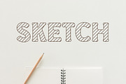 School Sketch Kids Font, a Font by vladocar (Thumbnail 4 of 6)