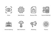 Finance 56 thin line icons, an Outline Icon by vectorstank (Thumbnail 8 of 9)