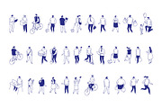 150+ Isometric Line People Set, a Person Illustration by Vector_Art (Thumbnail 2 of 16)