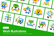 250 Work Illustrations, a Work Illustration by Vectors Market (Thumbnail 1 of 15)