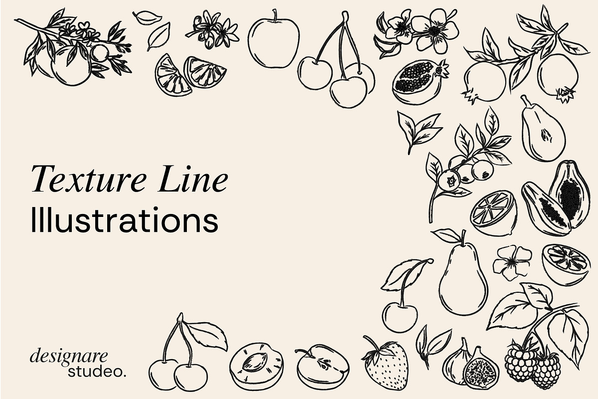 Minimalist Fruits Illustrations PACK, a Decorative Illustration by ginni illustrations (Photo 4 of 6)
