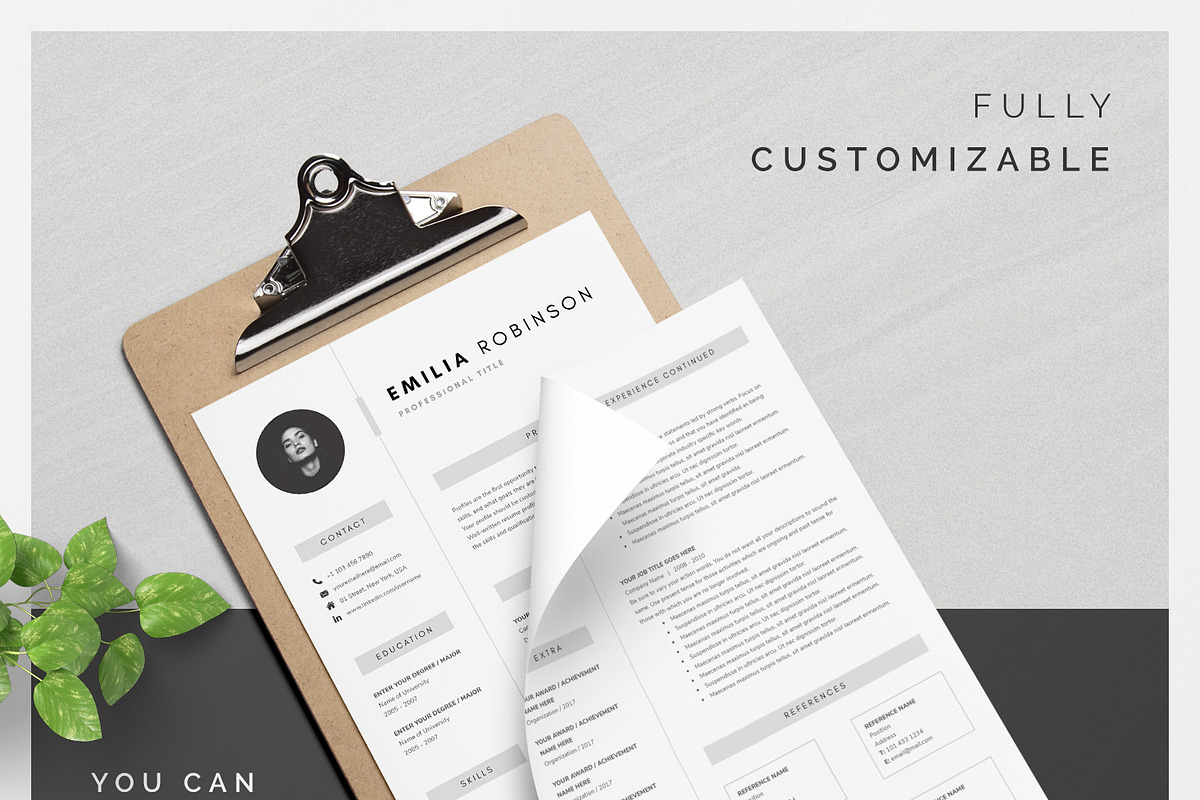 Word Resume & Cover Letter Template, a Resume Template by DemeDesign (Photo 4 of 6)