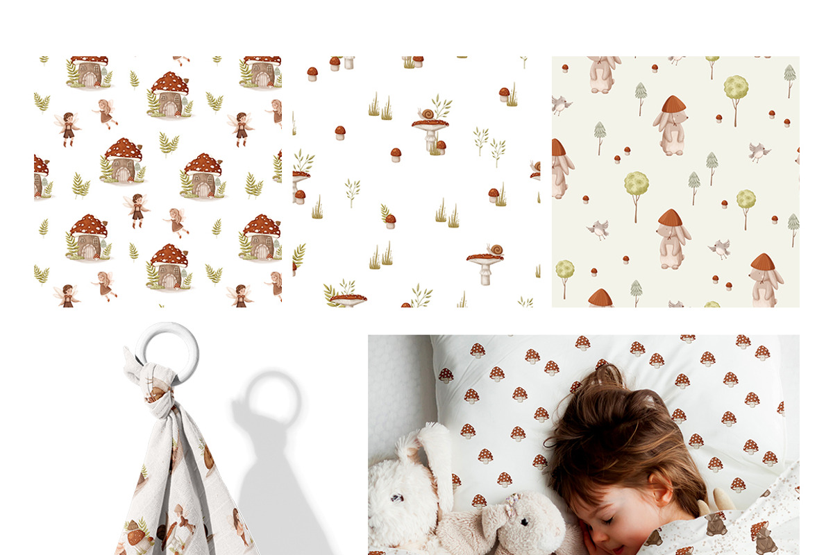 Mushroom Fairies. Kids collection, an Animal Illustration by polikarpovaart (Photo 11 of 15)