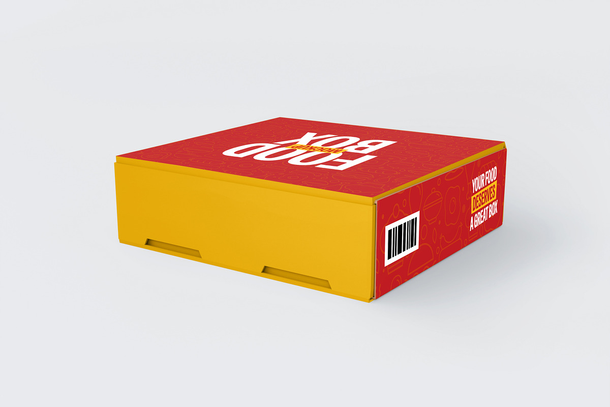 Food Box Mockup, a Packaging Mockup by SLAB! Design (Photo 6 of 9)