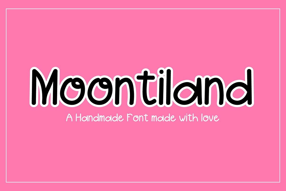 Moontiland - Fun Sans Serif Font, a Sans Serif Font by bonadigitals (Photo 1 of 4)