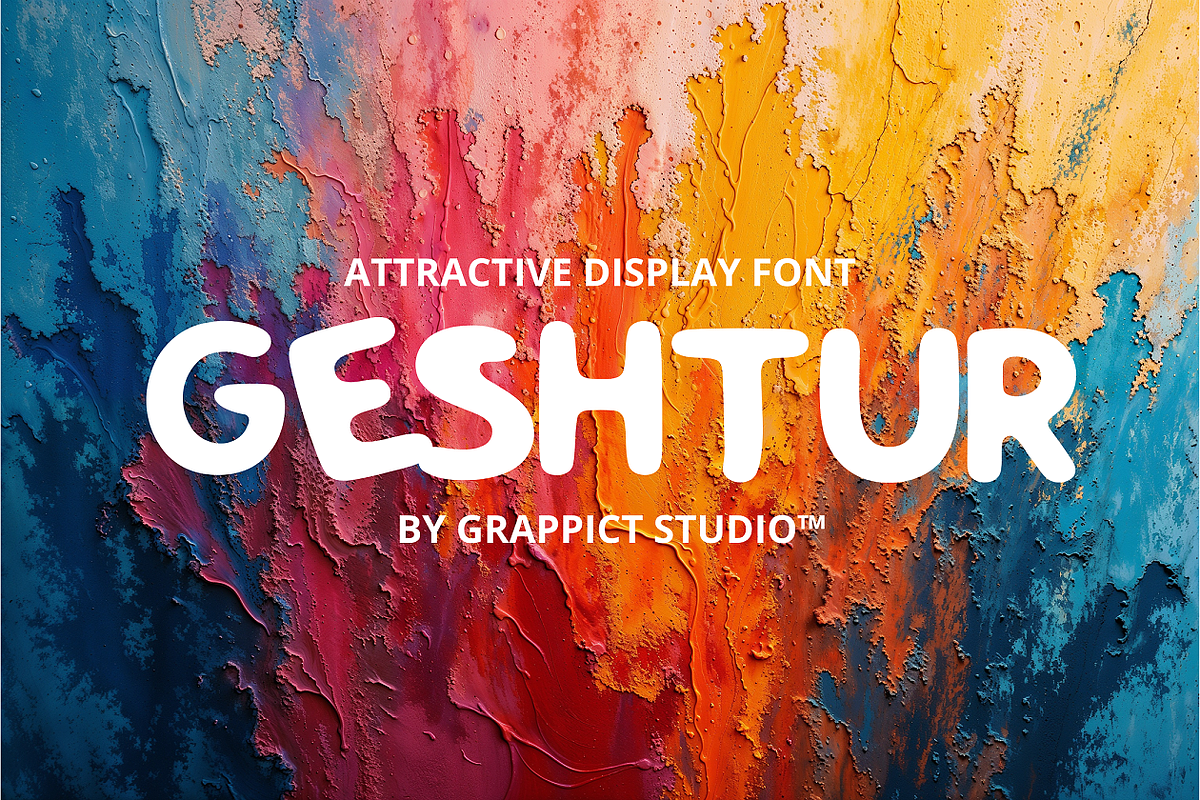 Geshtur - Playful Display Font