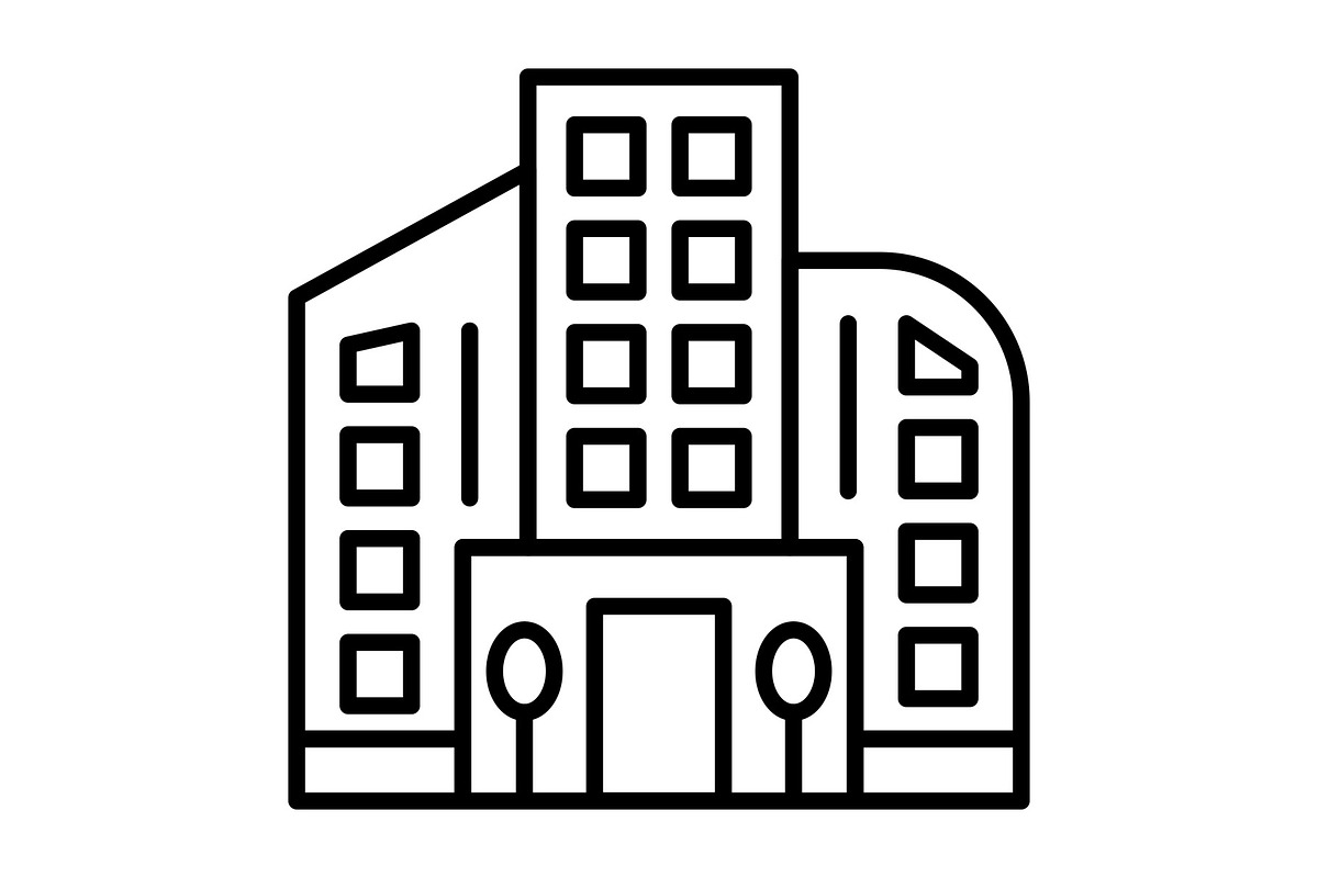 Building Line Icon, a Duotone Icon by Pexelpy (Photo 1 of 2)