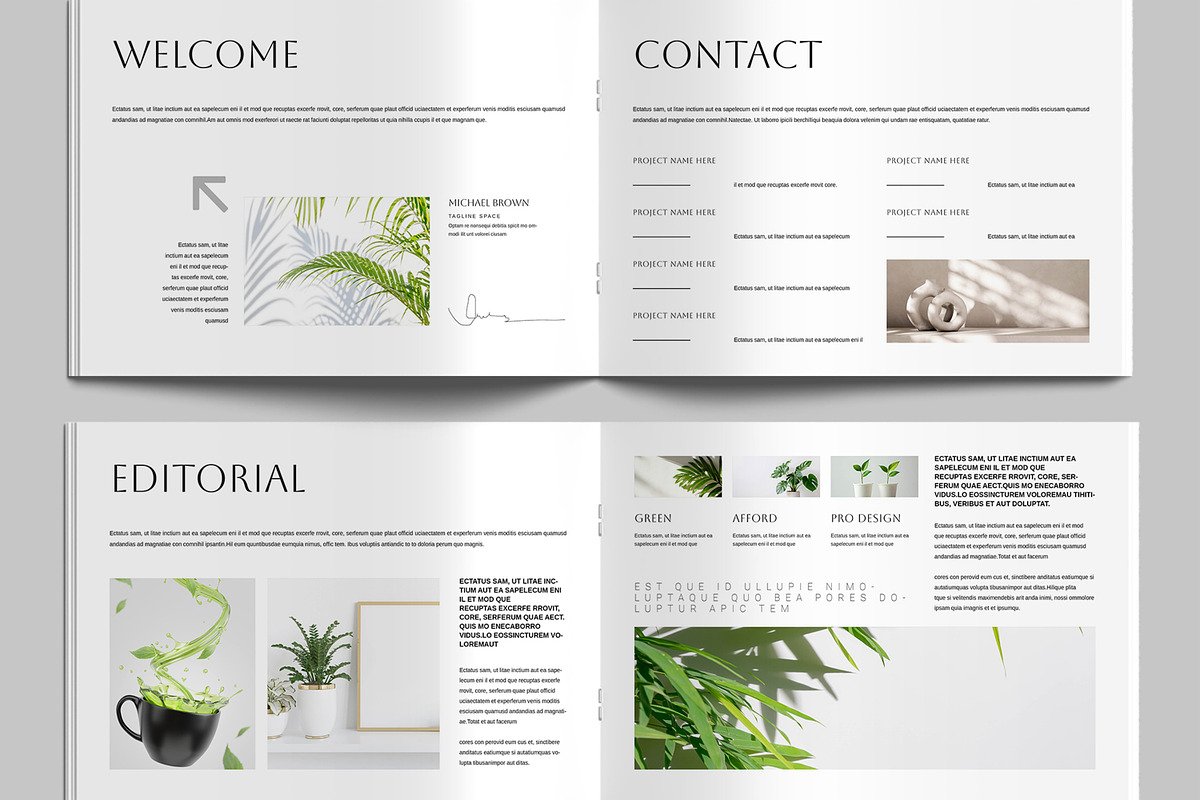 Minimal Magazine Template, a Magazine Template by MightyDesign (Photo 3 of 9)