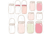 Flower Mason Jar, an Illustration by YenzArtHaut (Thumbnail 2 of 2)