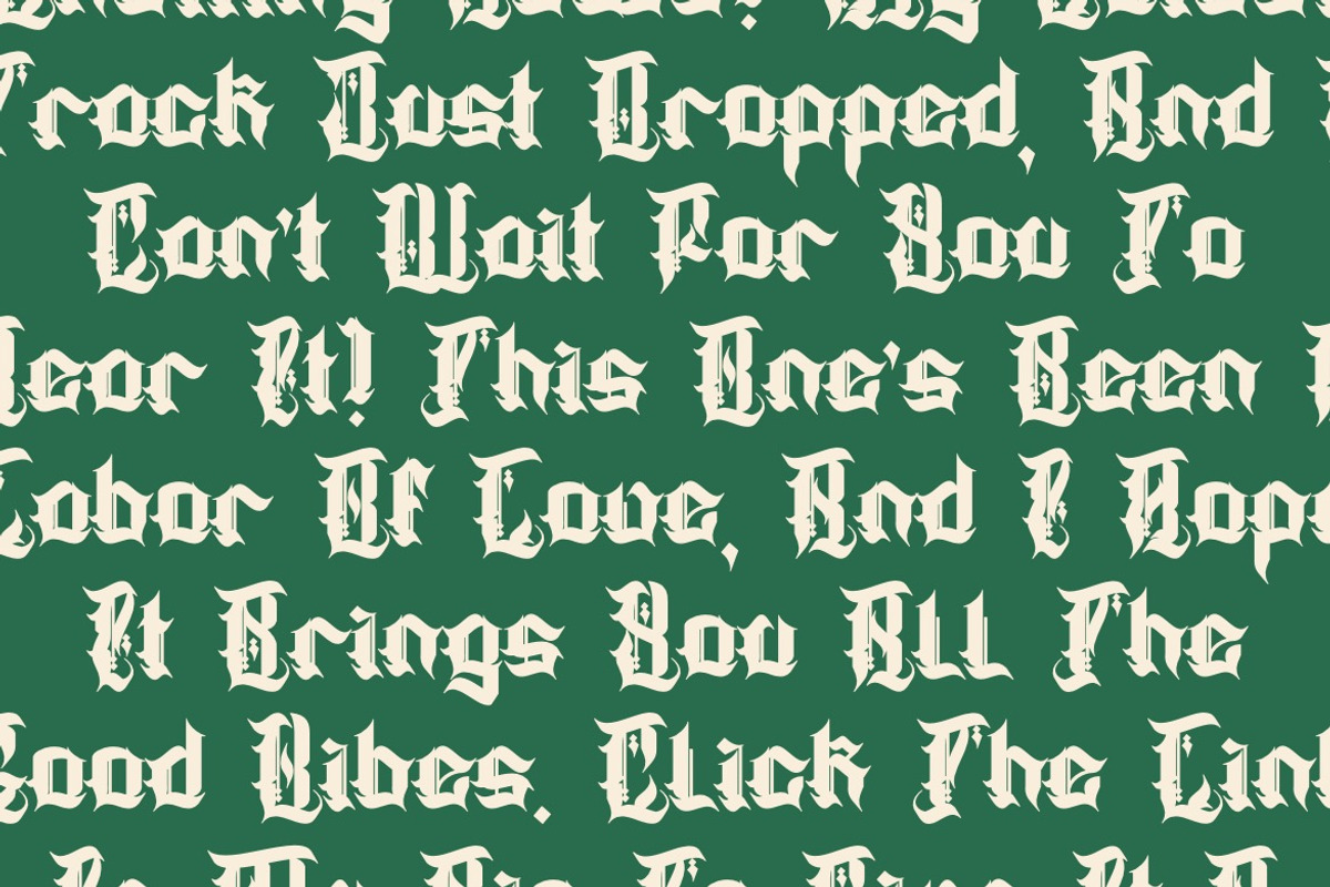 Asterixot - Modern Blackletter Font, a Blackletter Font by Dhabee (Photo 11 of 17)