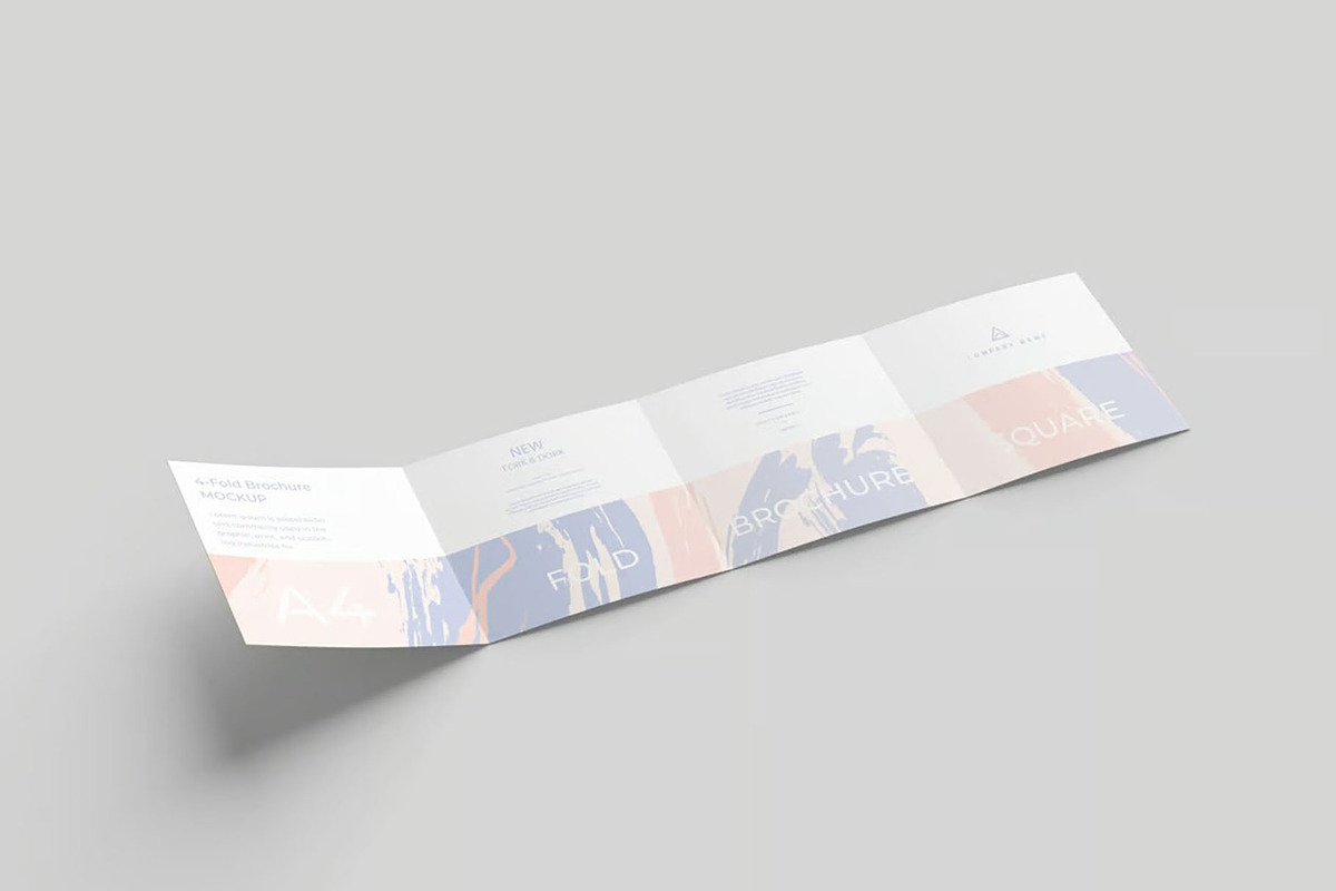 4-Square Fold Brochure Mockup, an Advertising Mockup by Se٧enStudio (Photo 2 of 4)