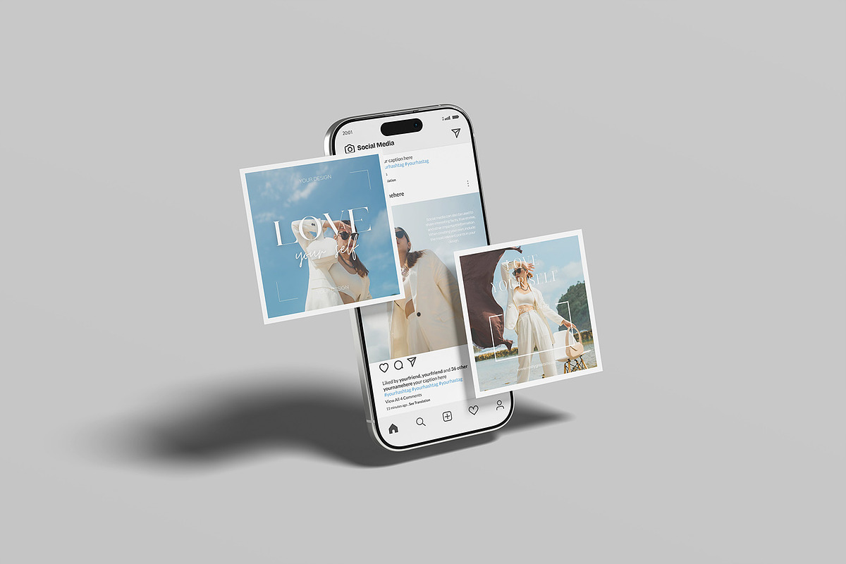 Social Media Mockup, a Device Mockup by ZifaraDesign (Photo 3 of 11)