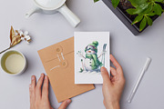 37 Adorable watercolor snowmen, a Seasonal Illustration by Cute Little Workshop (Thumbnail 8 of 8)