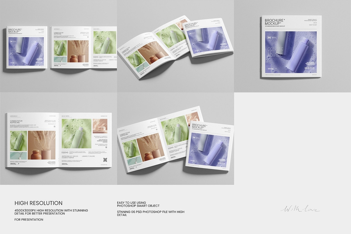 Brochure Mockup Pack, a Books & Magazine Mockup by Toasin Studio