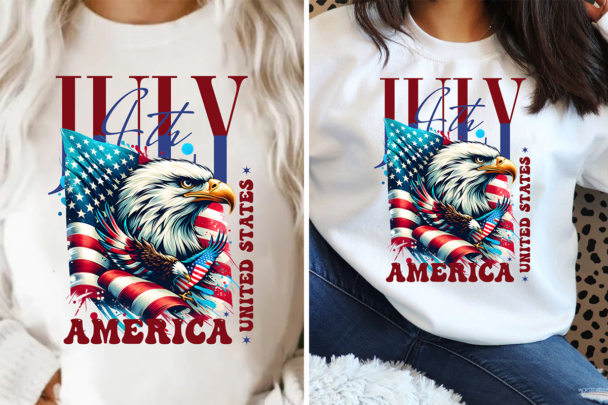 4th of July America T-Shirt Design, a Seasonal Illustration by Creative Arslan (Photo 5 of 5)