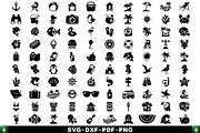 100 Exotic Summer SVG Bundle, a Seasonal Illustration by pixaroma (Thumbnail 2 of 8)