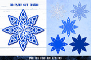 3D Snowflake Paper Cut Collection, a Graphic by Digital_Craftyfox (Thumbnail 8 of 19)