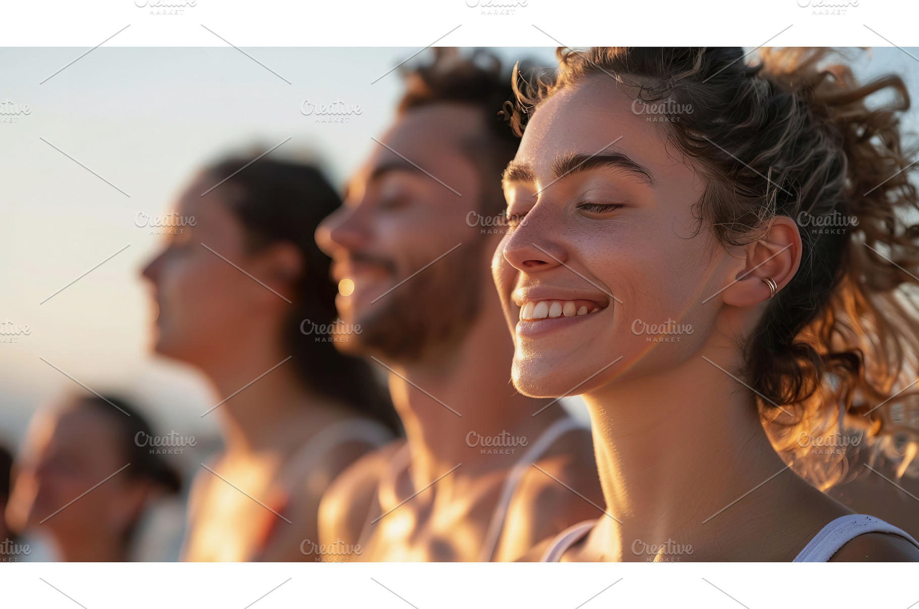 Group of young friends experiencing, a Person Photo by Lermont51