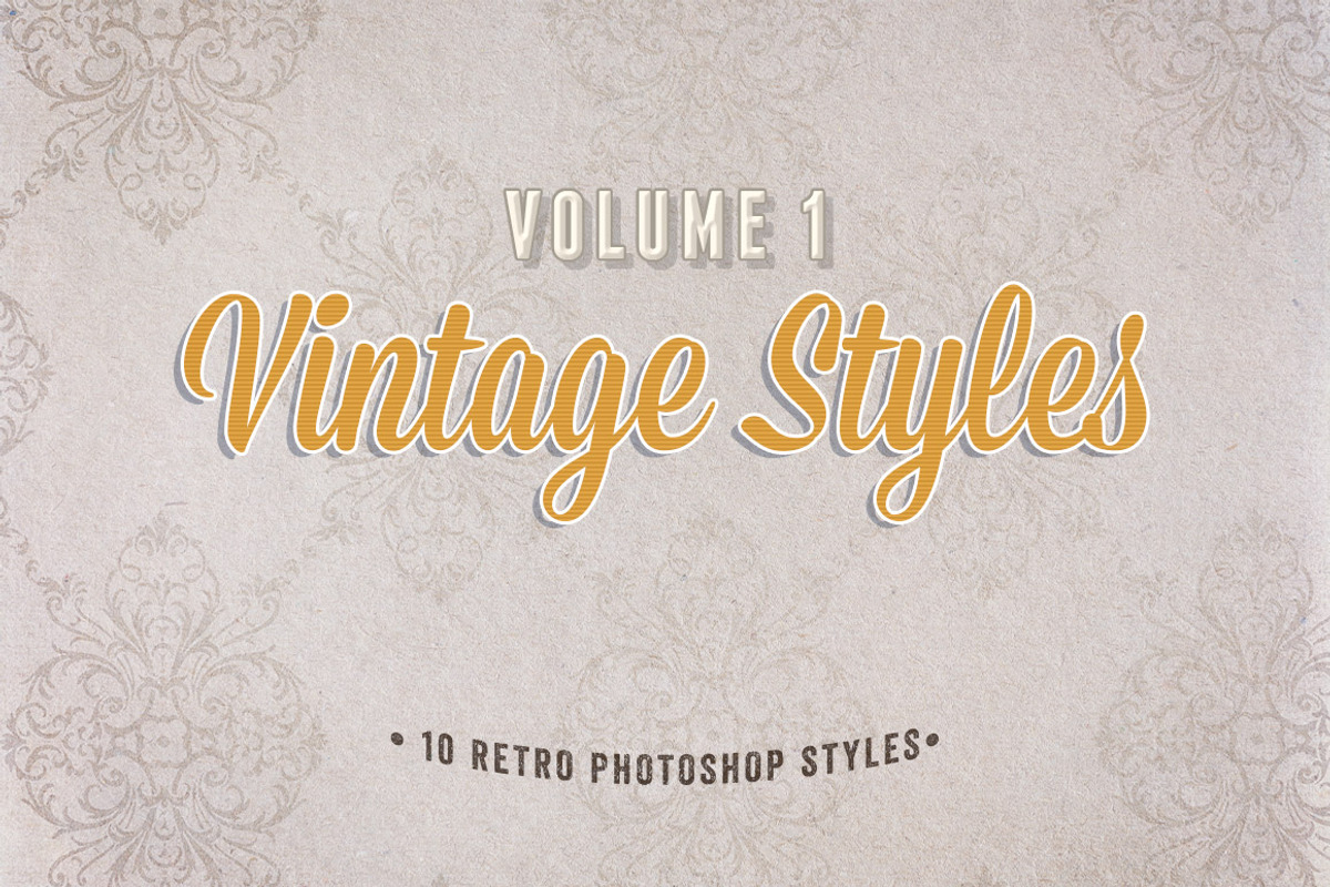 Vintage Photoshop Styles Volume 1, a Layer Style Add-On by Design Panoply (Photo 1 of 3)