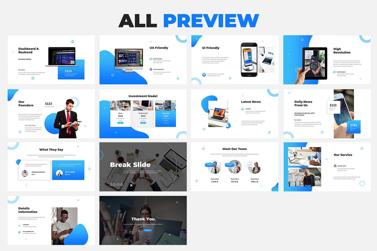 Mobile App Powerpoint Proposal, a Presentation Template by Giant Design