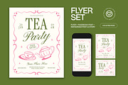 Tea Garden Party Flyer, a Flyer Template by graphicook (Thumbnail 1 of 3)