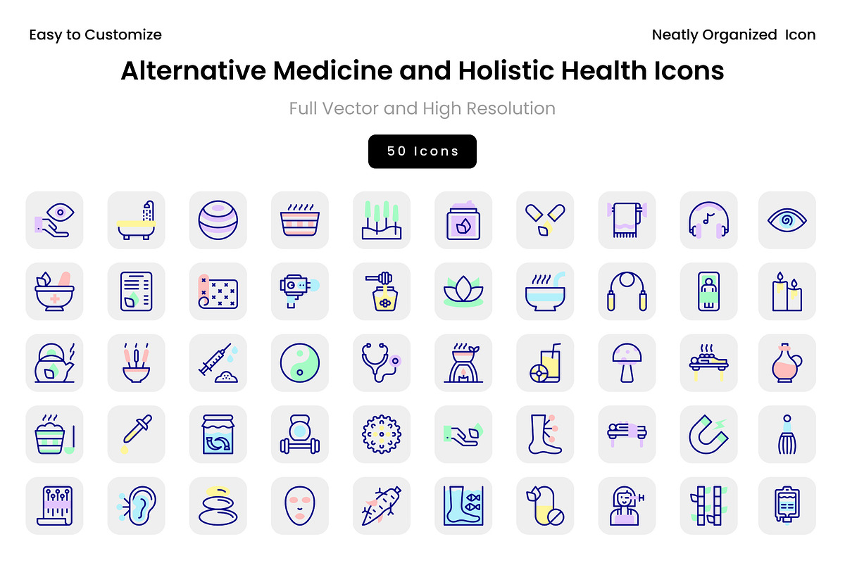 Alternative Medicine and Holistic He, a Solid Icon by Wencory (Photo 2 of 2)