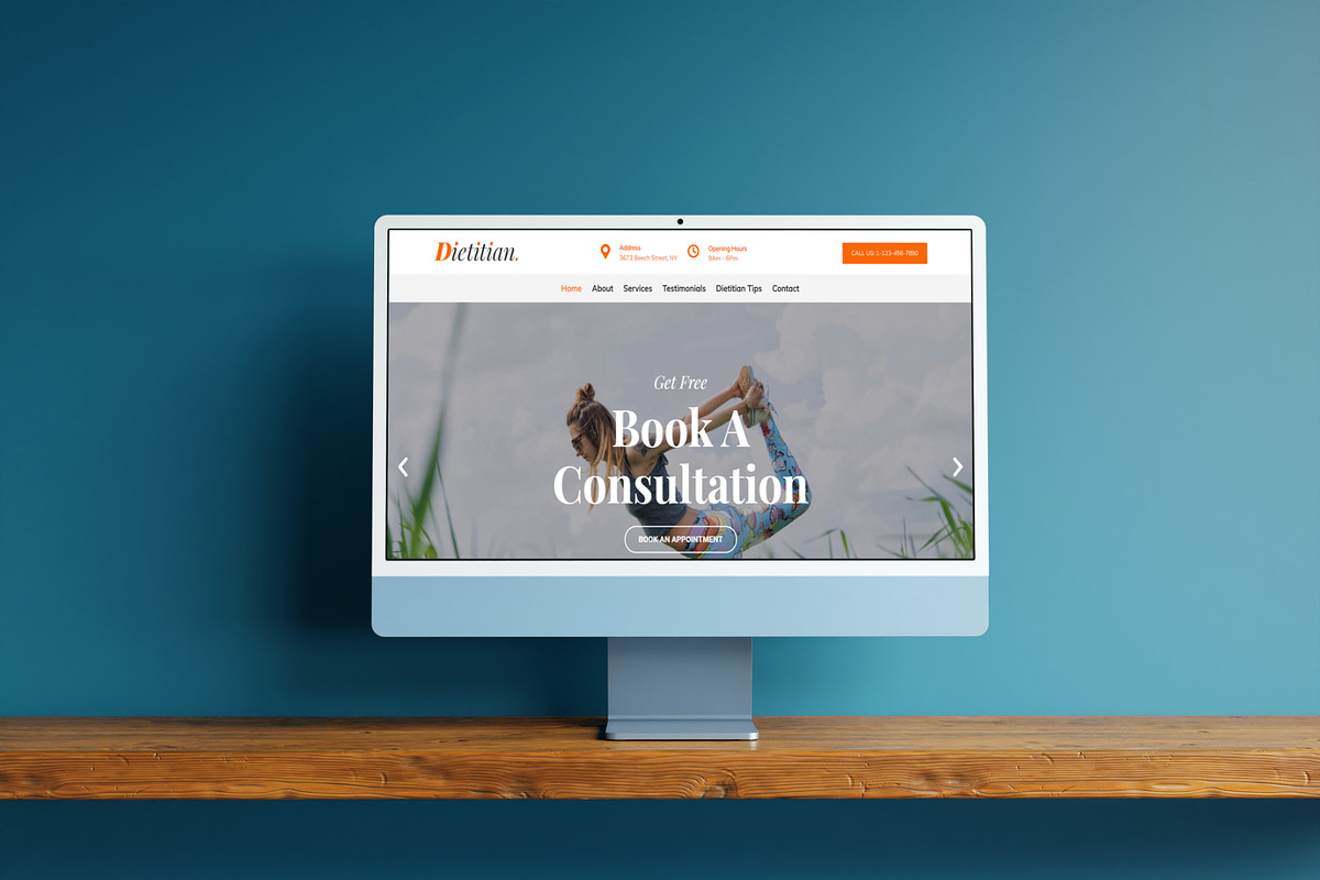 Diet & Nutrition WordPress Theme - Dietitian Pro preview 4