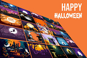 Halloween Background Bundle, a Background Graphic by Digital Studio (Thumbnail 3 of 3)