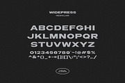 Wide Press - Extended Font, a Sans Serif Font by Visual Blends (Thumbnail 2 of 8)