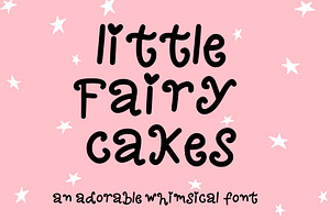 Little Fairy cakes Curly font