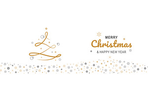 Merry Christmas Minimal Banner, a Templates & Theme by alexdndz