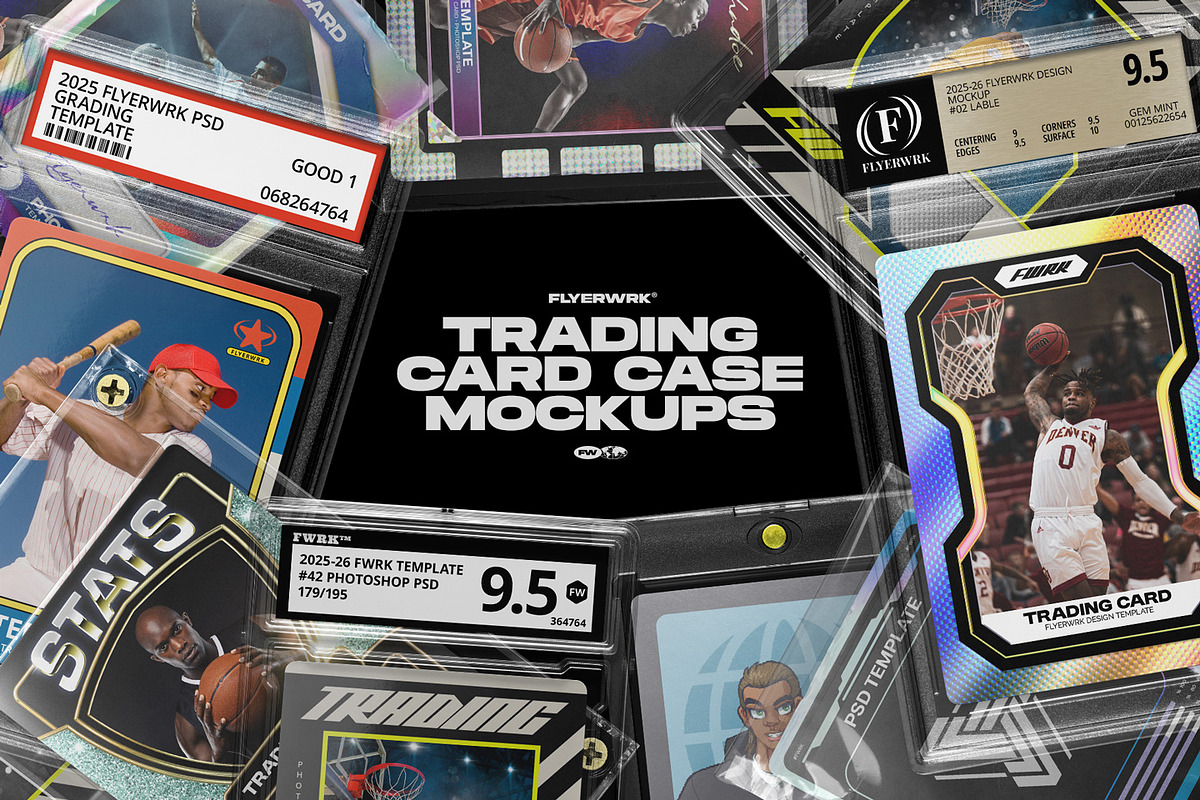 Trading Card Case Mockups, an Object Graphic by FLYERWRK (Photo 1 of 13)