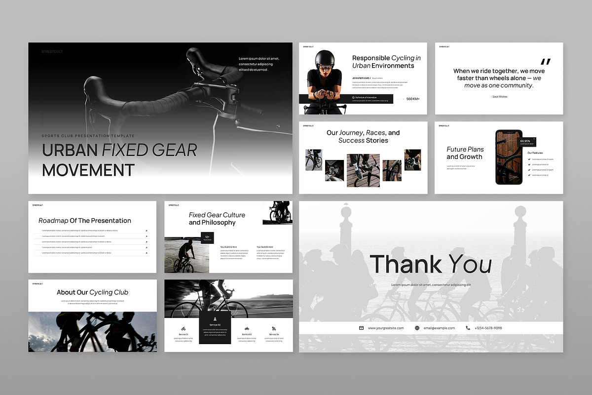 Sports Club PowerPoint, a Presentation Template by Antstheme (Photo 4 of 4)