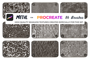 Metal brushes for Procreate, a Brush Add-On by Graphics Resources (Thumbnail 6 of 15)