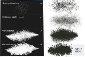 Procreate Cross Hatch Brush Set