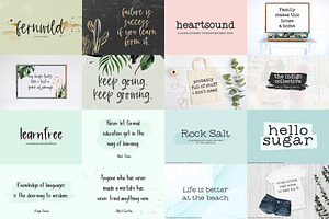 The Planner Font Bundle