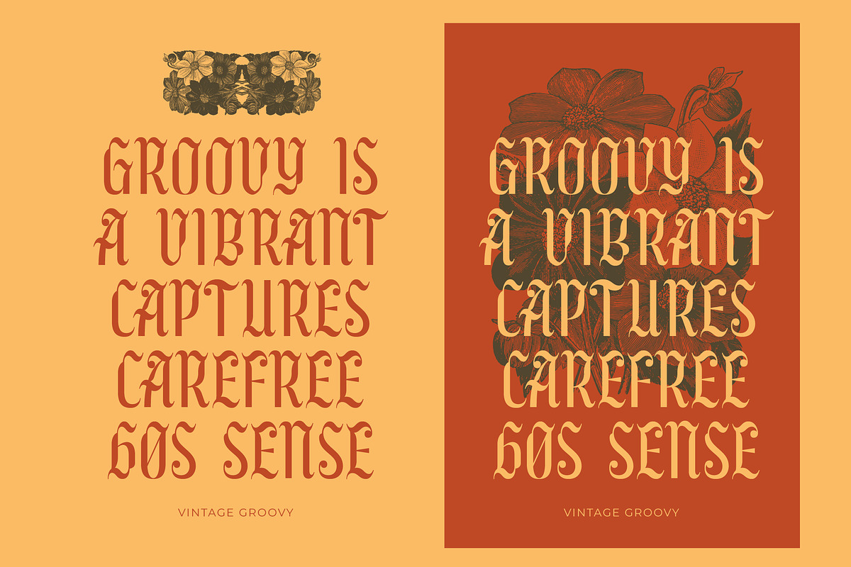Wadepak Modern Groovy Serif, a Blackletter Font by timelesstype.co (Photo 9 of 15)