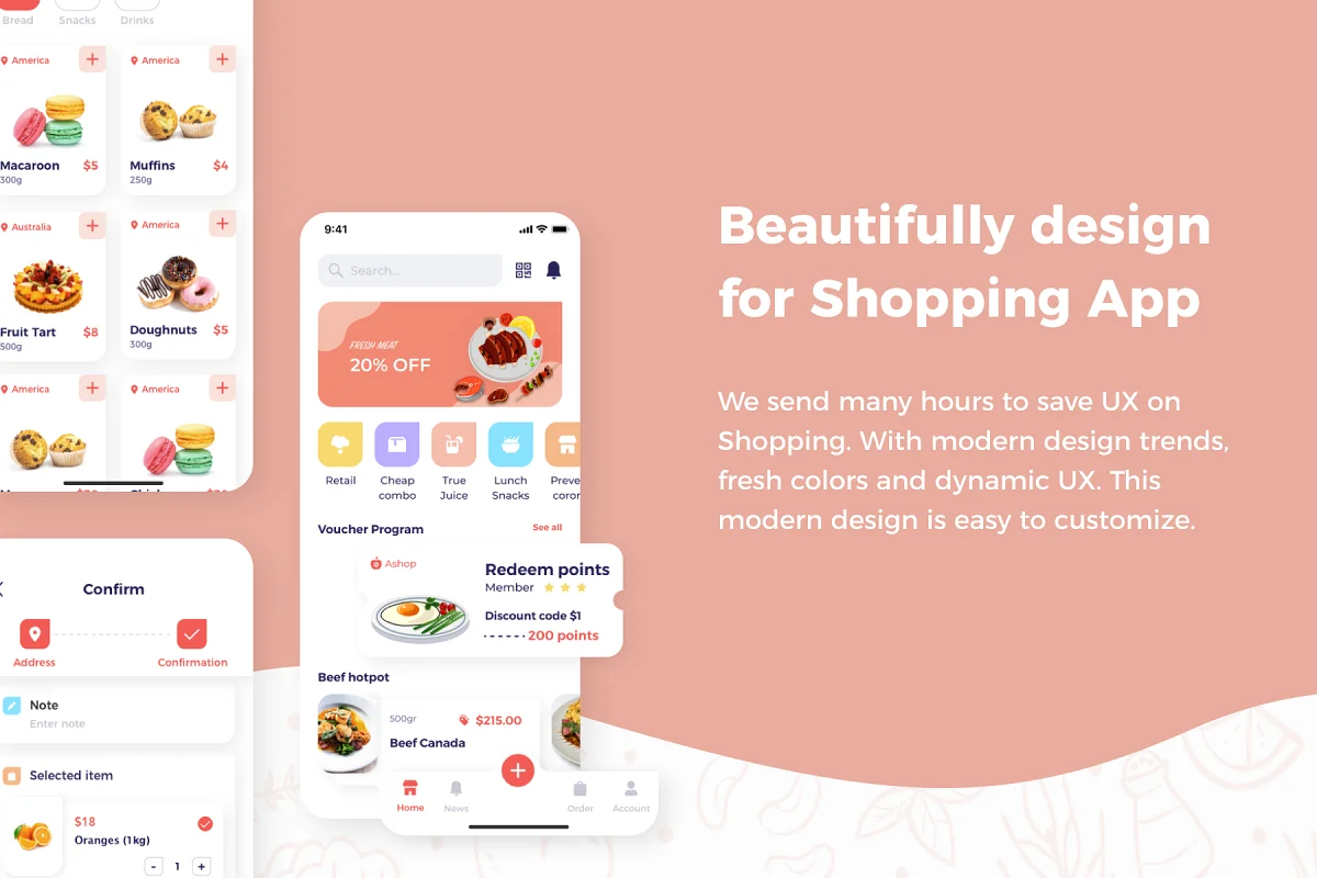 Ashop - Shopping App Design UI Kit, an App Template by Capi Product (Photo 3 of 6)