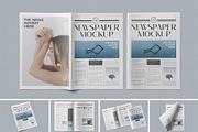 Tabloid Size Newspaper Mockup, a Product Mockup by PixelVoyager (Thumbnail 1 of 7)