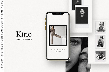 100 Film Frames & Instant Templates, a Social Media Template by The Muza