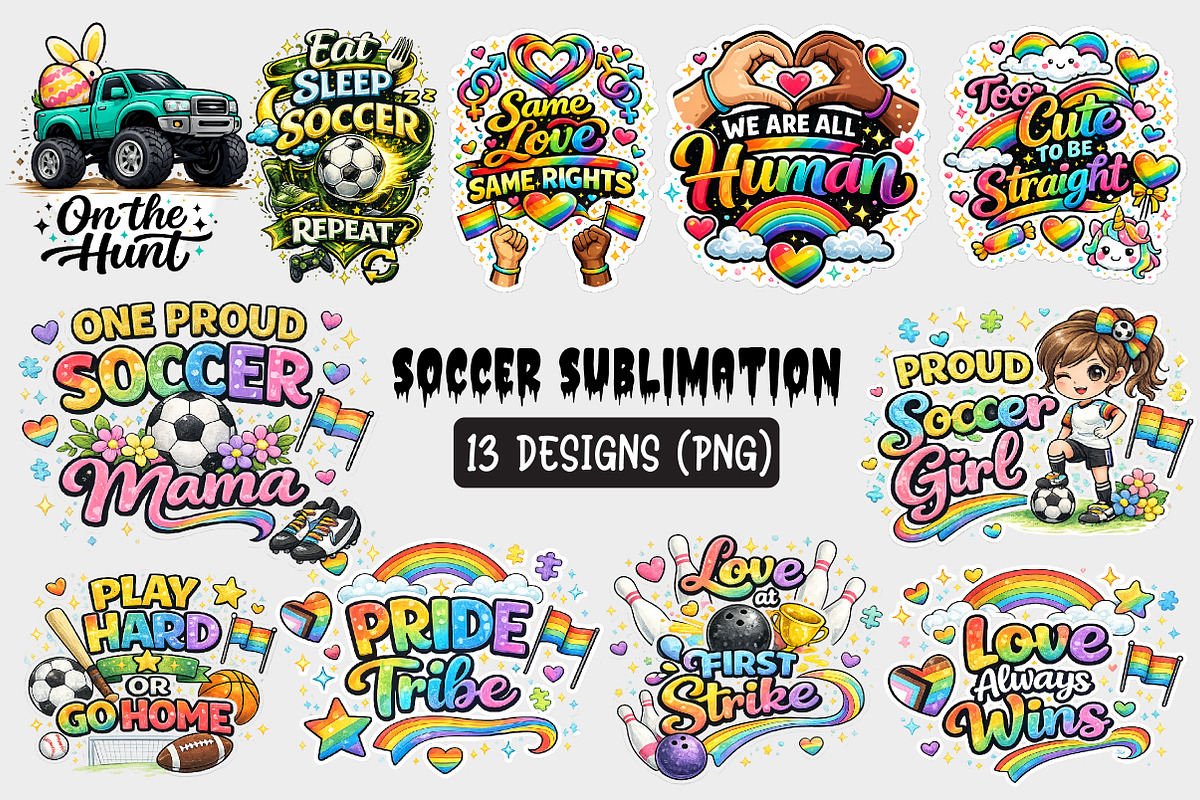 The Mega PNG Sublimation Designs Bun, an Object Illustration by T-SHIRTBUNDLE (Photo 4 of 5)