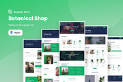 Plants Ecommerce Website Template, an UI Kit Template by Kreativ Space (Thumbnail 1 of 5)