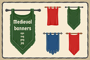 Medieval banners, an Object Graphic by Woters little shop (Thumbnail 1 of 3)