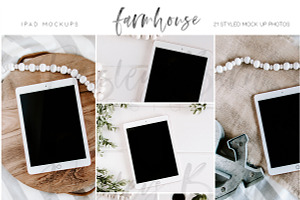 Farmhouse iPad Mock Ups