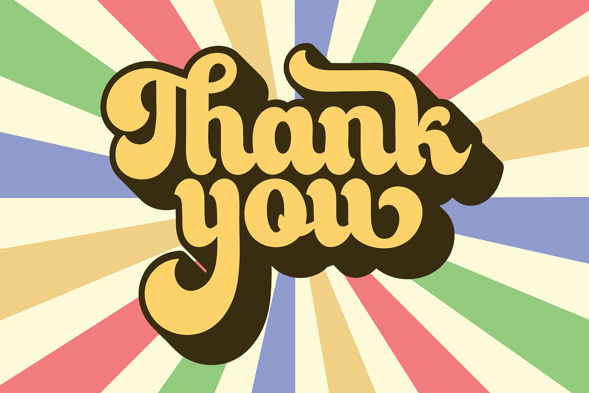 Monkey Script - Groovy Retro Font, a Script Font by Airotype (Photo 14 of 14)