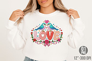 Cute Love Birds Sublimation PNG, an Illustration by Designking (Thumbnail 1 of 6)